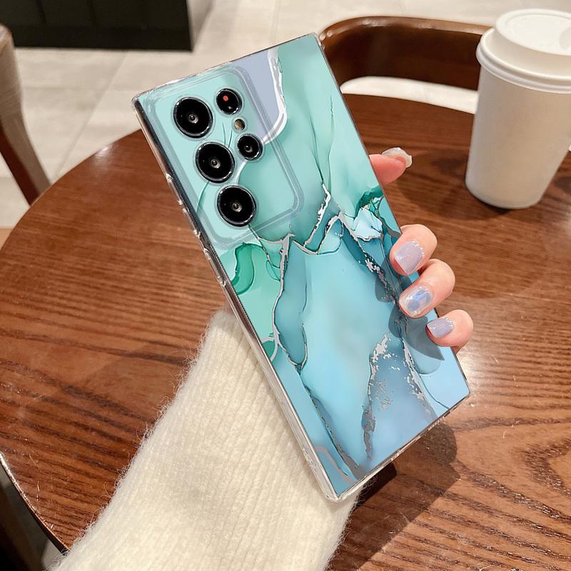 Sandstone Marble Pattern Phone Case For Samsung Galaxy S26 S25 S24 S23 Ultra S22 Plus S24 S21 FE S25 Edge Clear TPU Soft Cover