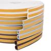 5M/10M Door Window Seal Strip DIEP Self-adhesive Acoustic Foam Sealing Strip Tape Insulation Windproof Rubber Weatherstrip