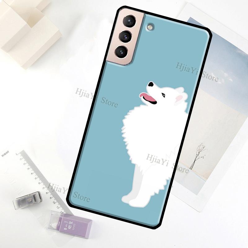 Japanese Spitz Dog Case For Samsung Galaxy S23 Ultra Note 20 10 S9 S10 Plus S20 S21 FE S22 Ultra Phone Cover