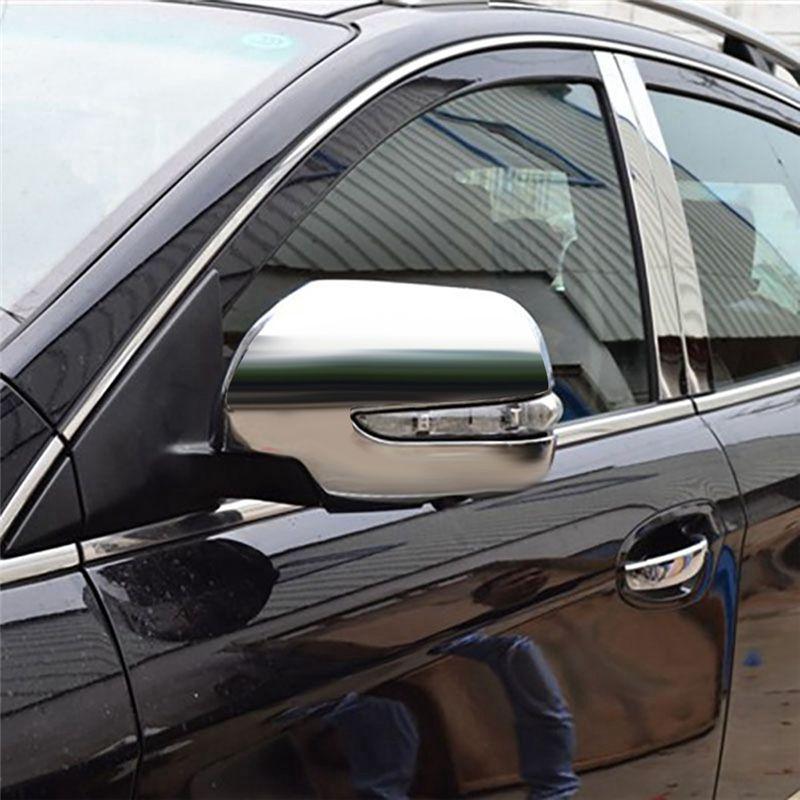 Powerful 1Pair Car Rearview Mirror Cover Trim For Luxgen 7 SUV U7 2011-2017 Side Wing Mirror Chrome Decorative Protective Caps