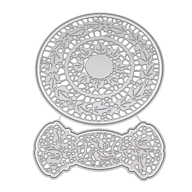 Christmas Round Garland Frame Cutting Dies Metal Stencil DIY Scrapbooking Album Paper Card Embossing Craft Decor Art Die Cut