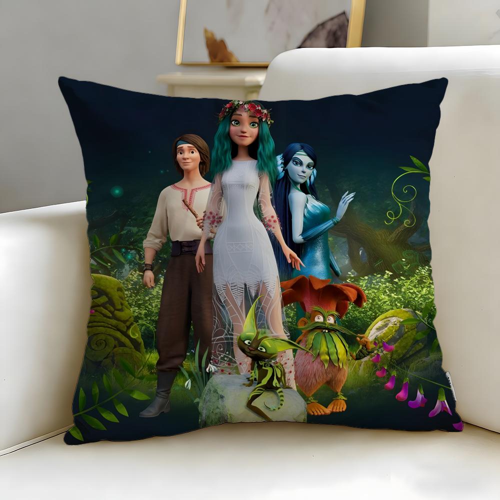 Animated Mavka The Forest Song Cushion Cover Soft EasyWash Pillow Case Versatile for Couch Bed Travel and Office