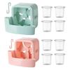 2 Sets Hanging Fan Cooler Attachment with Hook Reusable Fan Mister Attachment with Ice Box Home Office Dormitory Hangable Fan Cooling Attachment