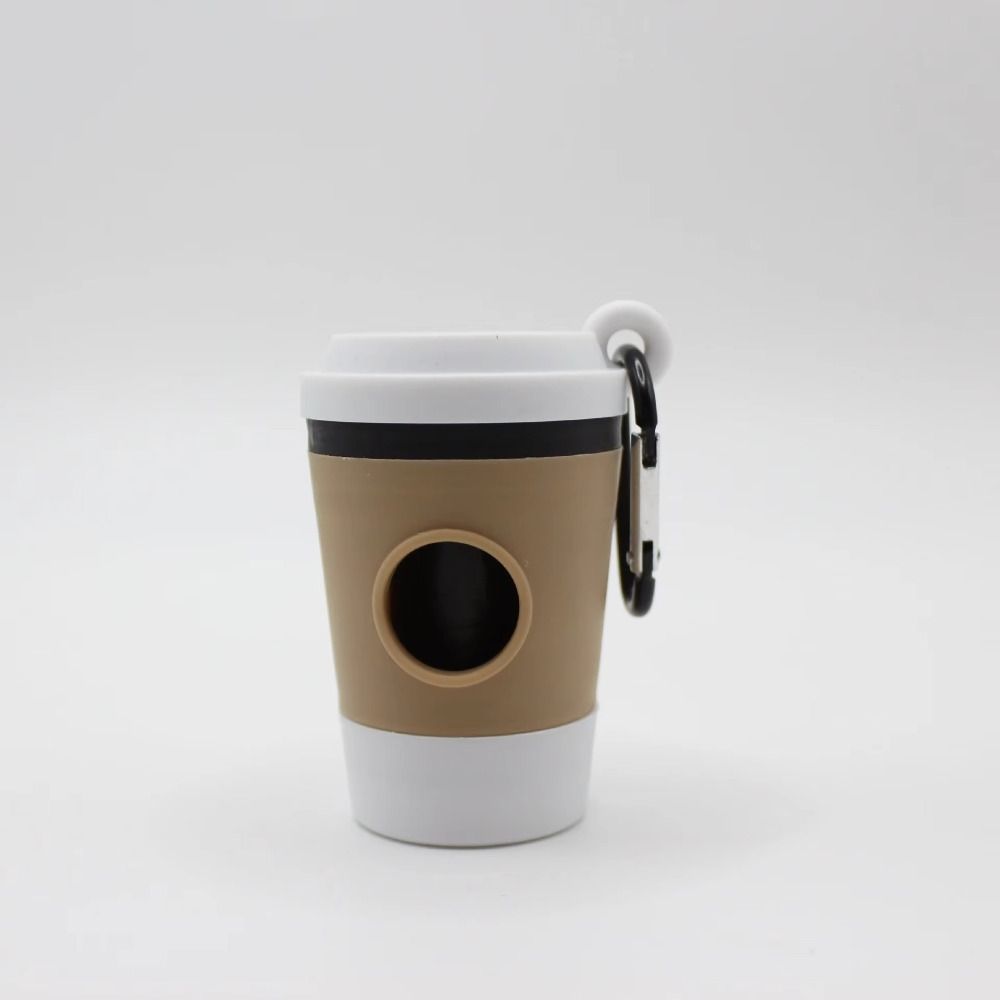 Kreatives Design Hundekotbeutelspender Kaffeetassen-Stil Haustier-Müllbeutelspender Outdoor
