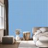 Geometric rhombus wallpaper in azure and blue for the living room and bedroom 50x1000