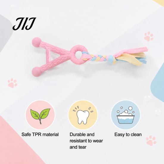 Alphabet Chew Toys A-Letter Dog Toy with Braided Rope, Tug of War Pet Boredom Gum Friendly Toy, Puppy Teeth Cleaning for Small Medium Breed Dogs