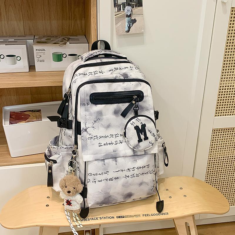 School Bag High Value School Bag Female Newborn Large Capacity Women's Large Backpack High Leisure Computer Travel Bag