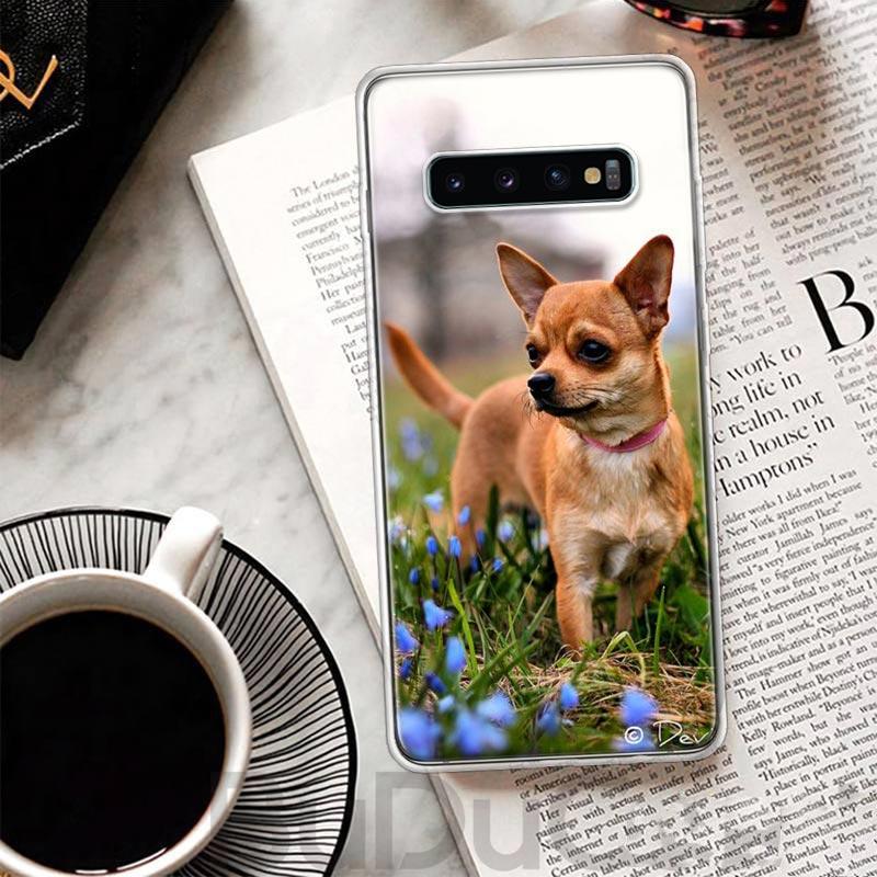 Chihuahua Puppy Teacup Dogs Cover For Samsung Galaxy S23 S22 S24 Ultra S21 Plus S20 FE Phone Case S10 + S10E S9 S8 Print Coque