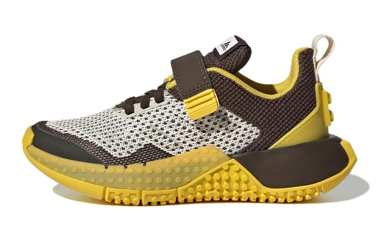 

LEGO x Adidas Sport Pro K Comfortable Abrasion Resistant Low top Kids Running Shoes White Brown Yellow Kids GW3978 28