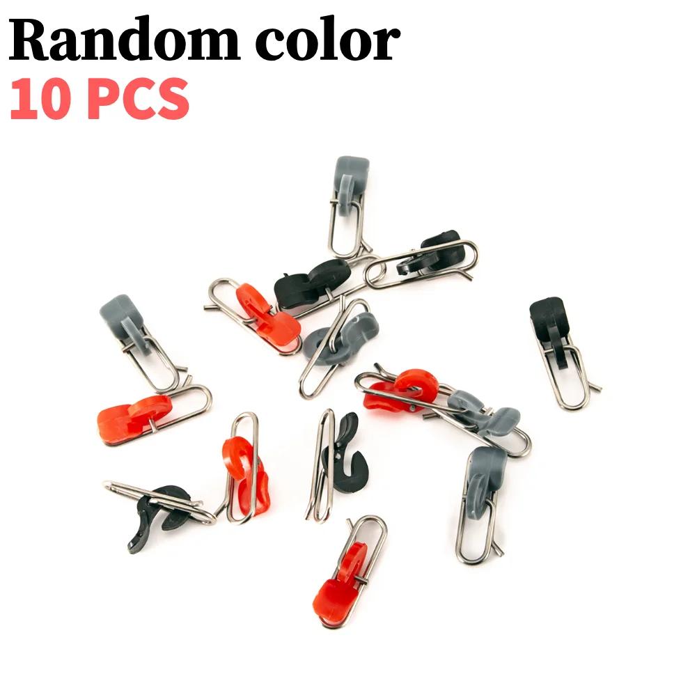 10-50pcs Impact Bait Fishing Lure Clip Stainless Steel Impact Bait Clip PE Decoupling Accessories Fishing Hook Tools