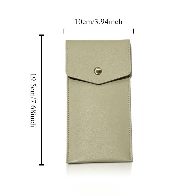 Modern minimalistisk PU-läder stor kapacitet flera förvaringsväskor, enfärgad läder studentpennfodral, pennskydd