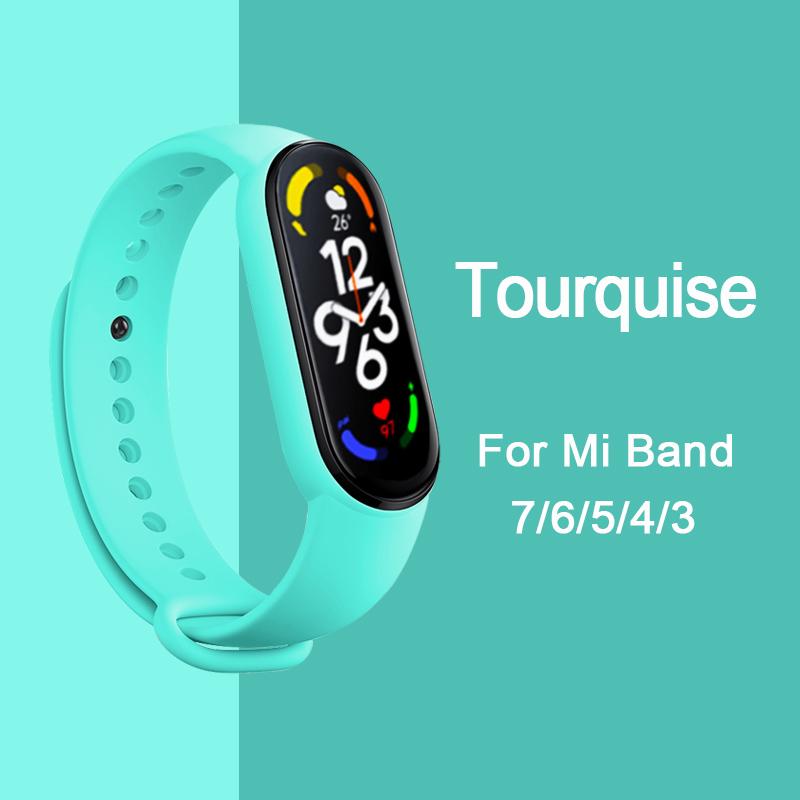 Strap for Mi Band 6 7 Bracelet Sport Silicone Watch Wristband Miband6 Band4 Correa Belt For Xiaomi Mi Band 3 4 5 6 7 Accessories