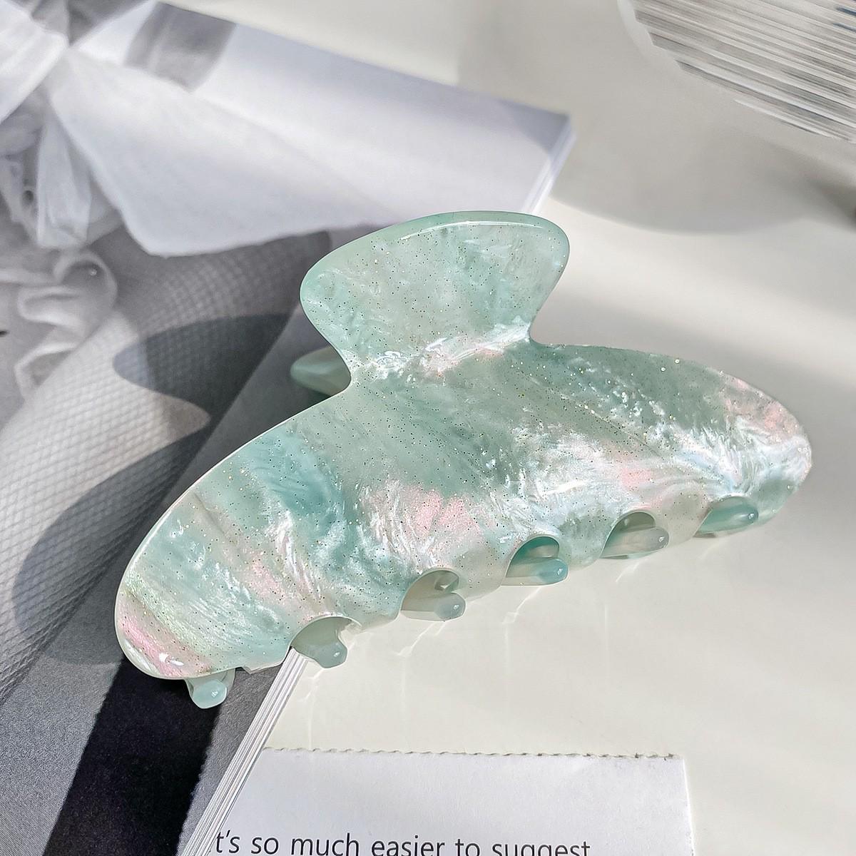 Large Acetate Hair Clip for Women - Korean Fashionable Jelly Color Hair Claw with High-End Feel