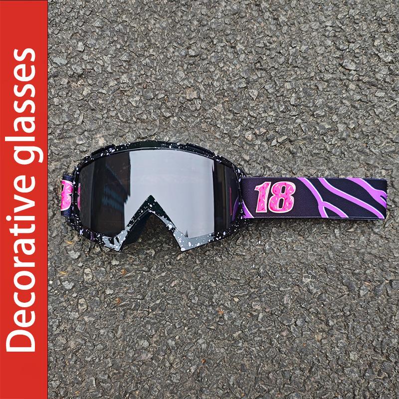 

Best-selling ski and motorcycle riding outdoor off-road goggles, mountaineering sunglasses for men and women Black Frame Black Film TQ