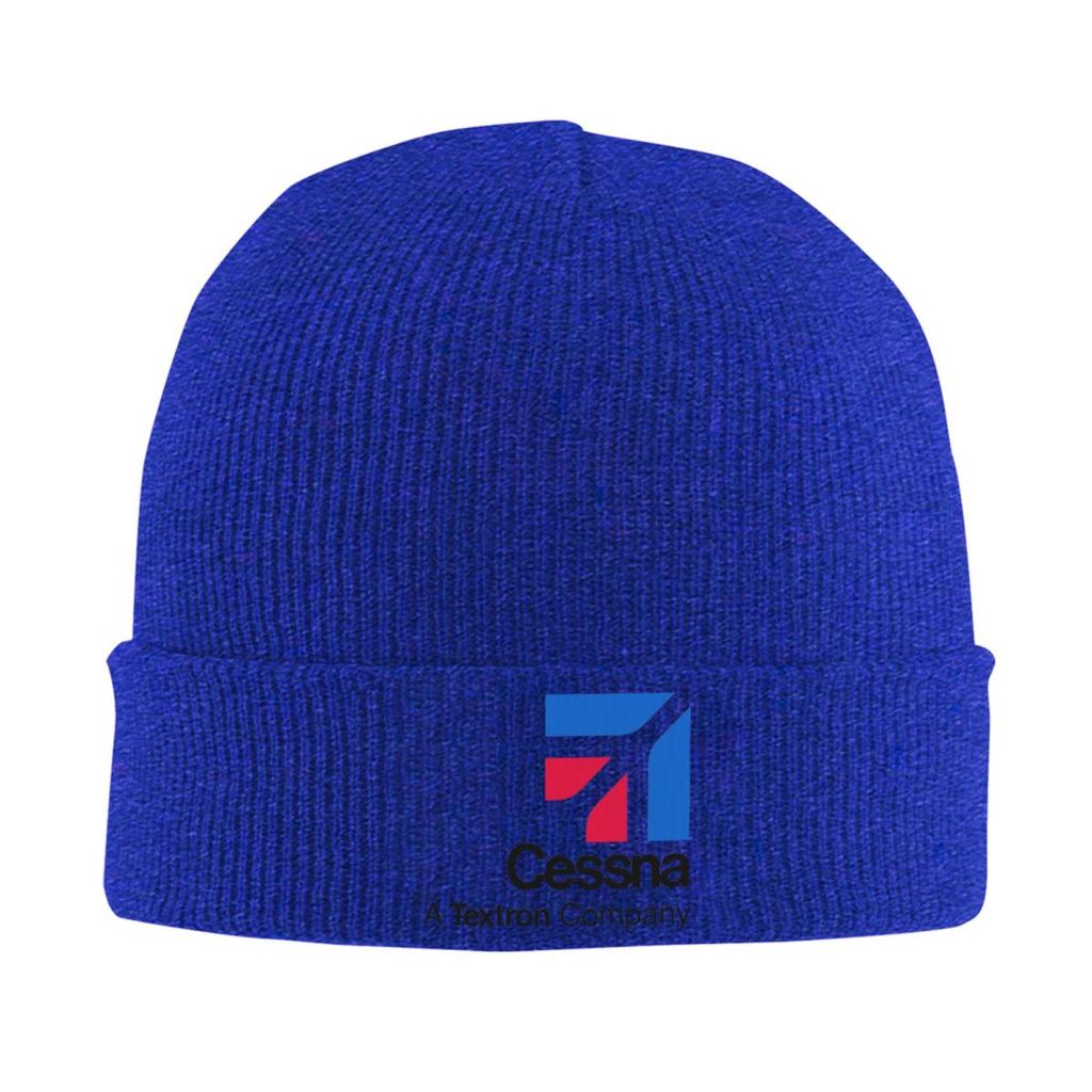 Cessna Logo Warm Knitted Cap Winter Knit Bonnet Hat Skullies Beanies Hip Hop Caps for Unisex