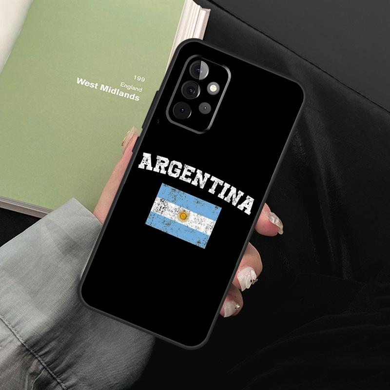 Argentina Flag For Samsung Galaxy A36 A56 A26 A16 A15 A55 A53 A33 A35 A22 A32 A52 A54 A34 A14 A05 A06 Case