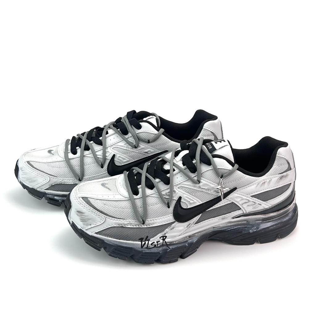 Nike Initiator Cushioning Low Top Running Shoes Unisex Gray Black 394055-100