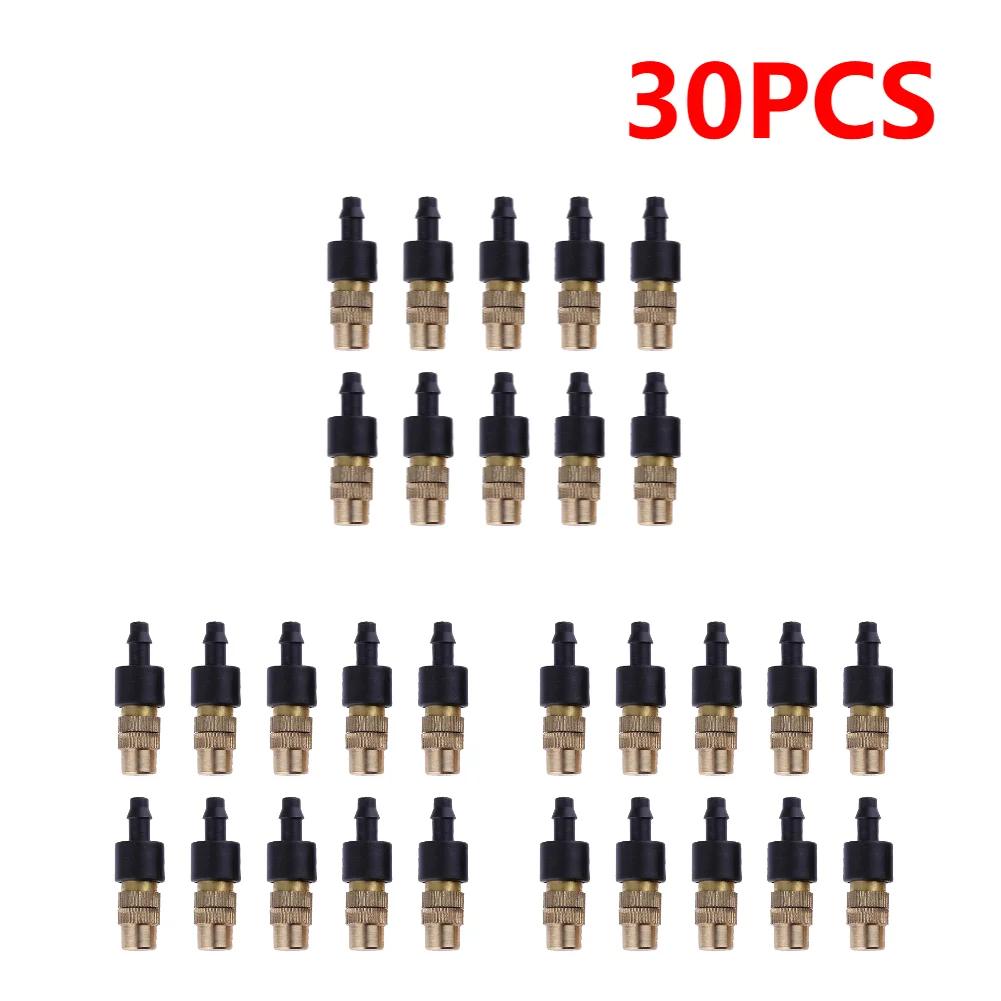 30-100PCS 4/7 Dripper Drip Head Adjustable Brass Sprinkler Head Agricultural Misting Nozzles for Garden Gardening Irrigation
