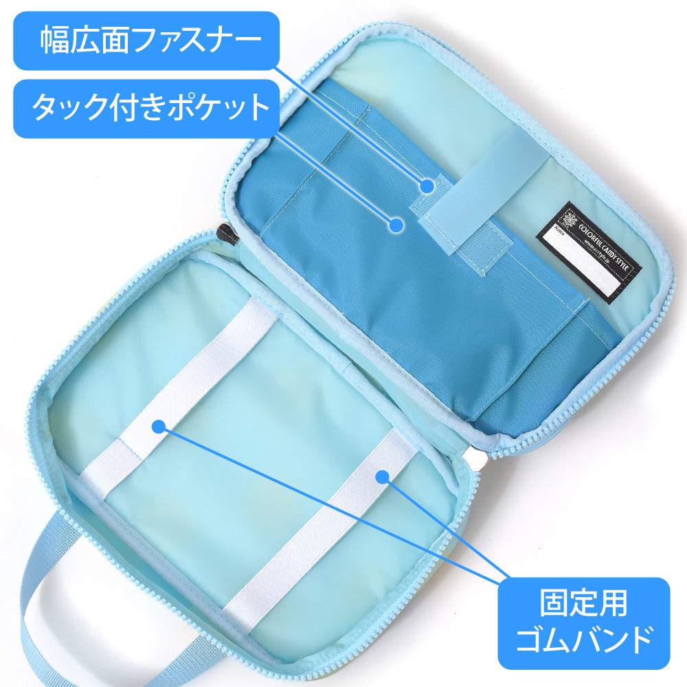 COLORFUL CANDY STYLE Polka Dot Sewing Set Blue with White for Elementary School Sewing Home School 1 Thread Ripper for Cutting and Untying (Light