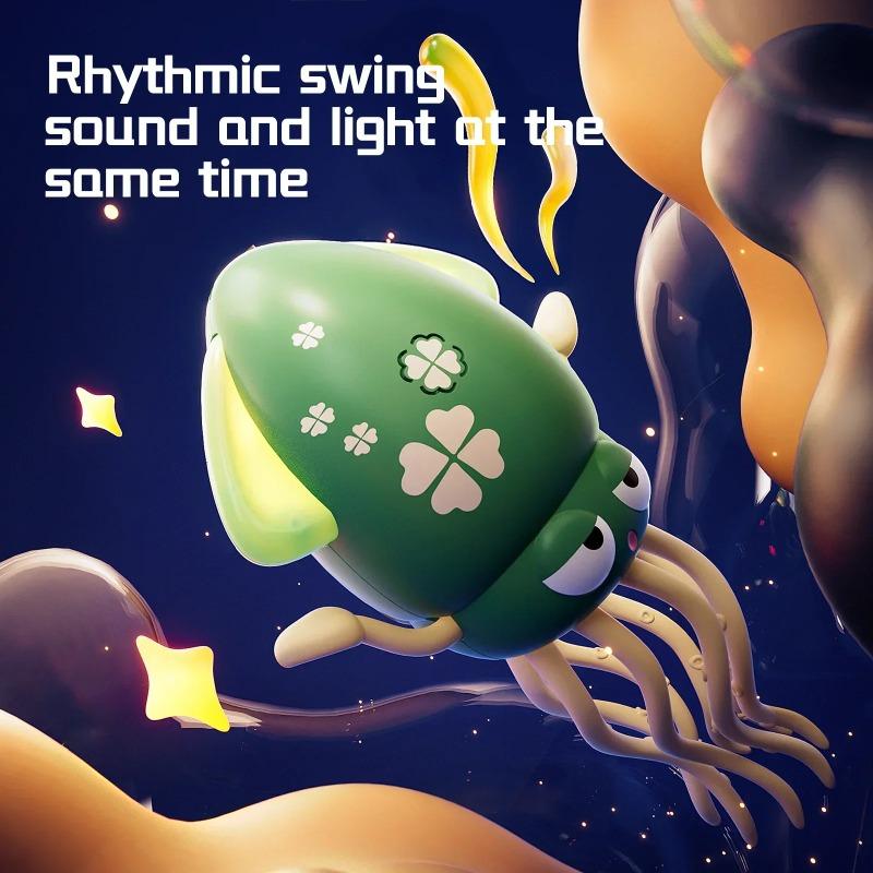 Electric Crawling Octopus Toy with LED Lights & Music Dancing Interactive Toddler Toy Rechargeable Toys Gift for Newborns