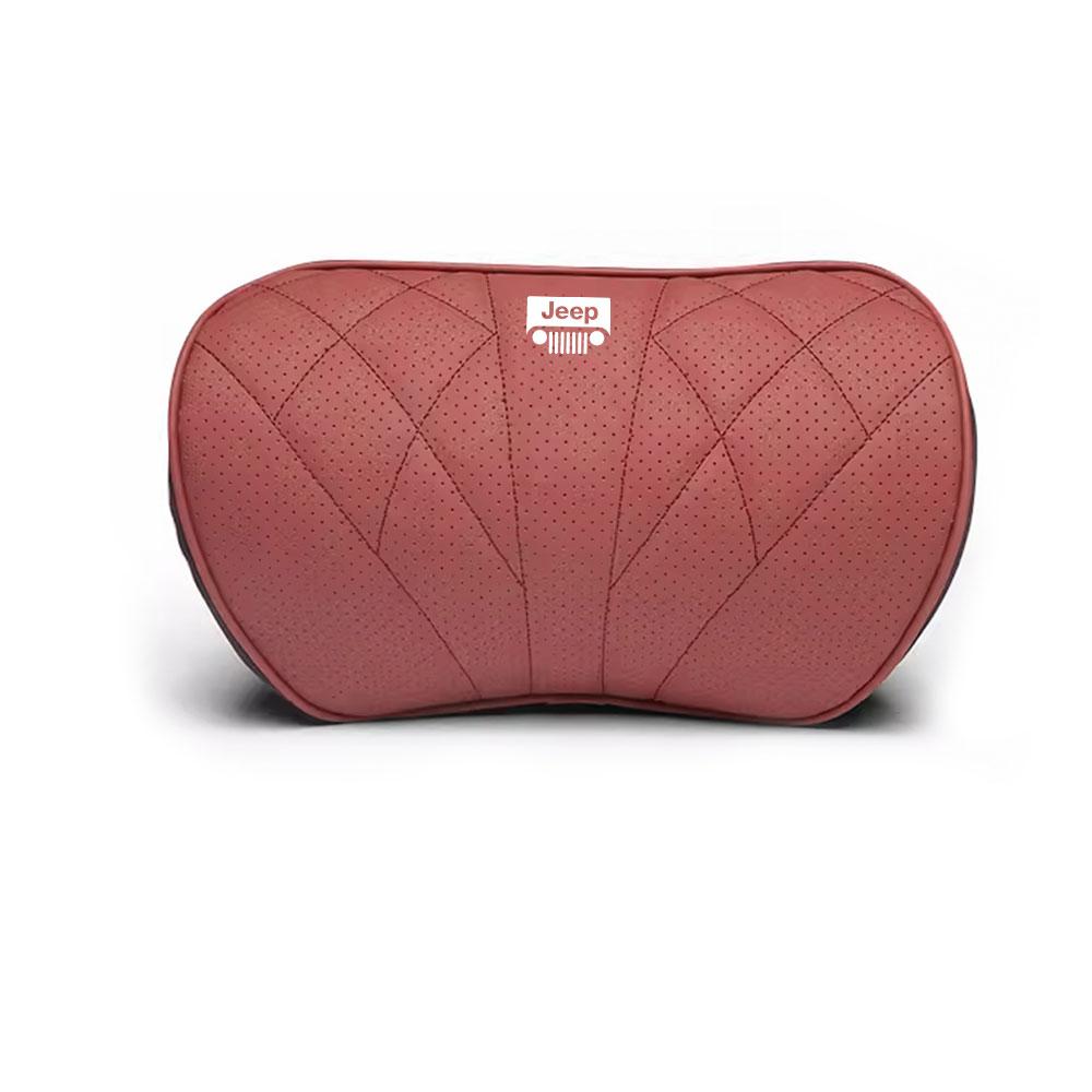 CQAHOI1 New Car Headrest Lumbar Pillow Memory Foam Auto Neck Waist Support Backrests For Jeep JPB Compass Grand Patriot Liberty Renegade