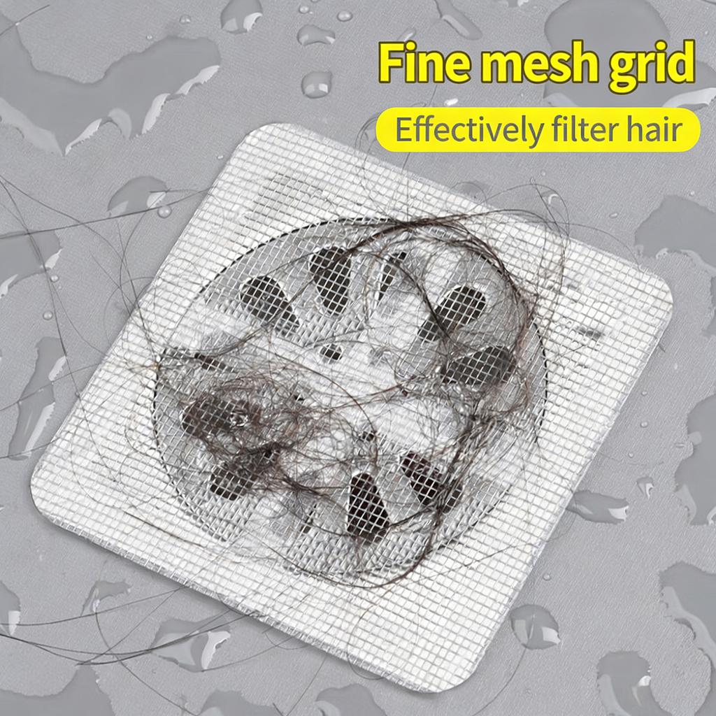 10/50Pcs Drain Protector Stickers NonWoven Drain Filter Hair Catcher For Shower And Kitchen Sink Hair Clogging Prevent