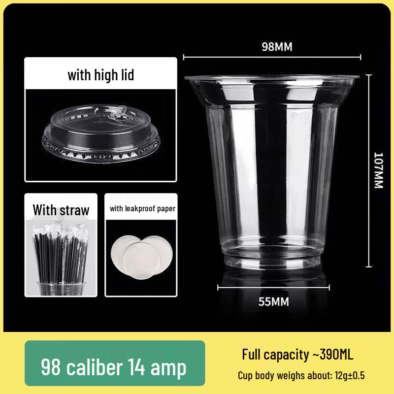 Thickened Disposable Plastic Cold Drink Cup Sets