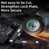 Bike Foldable Lock Antitheft Electric Bike Chainlock Bicycle Padlock Bicycle Motorcycle Safety Lock Bicycle Accessories
