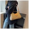 New Summer Straw Woven Bag Women's Handwoven Bag Versatile Messenger Bag Portable Tote Straw Bag Holiday Beach Bag