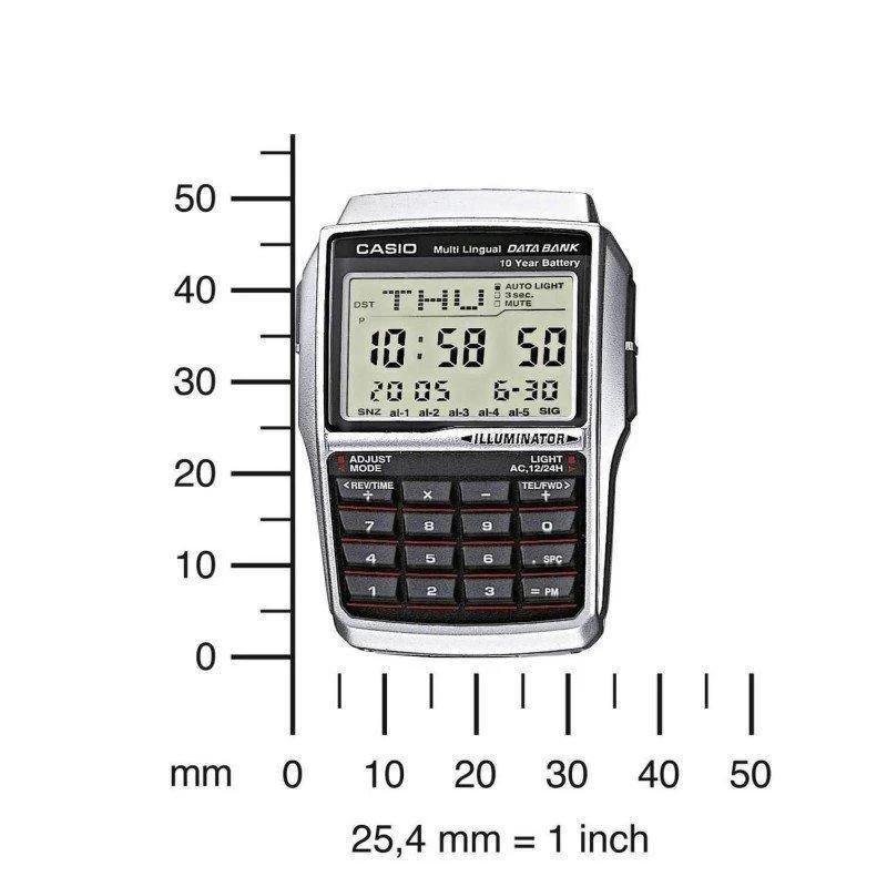 Casio Calculator Data Bank Men`s Watch DBC-32D-1ADF / Vintage, Digital Watch, Authentic Casio