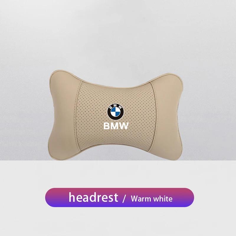 

1Pcs Car Headrest Auto Breathable Seat Neck Pillow Accessories For BMW X1 X2 X3 X5 X4 X6 X7 G30 G20 G32 G11 G12 F40 F30 F20 F10 бежевий