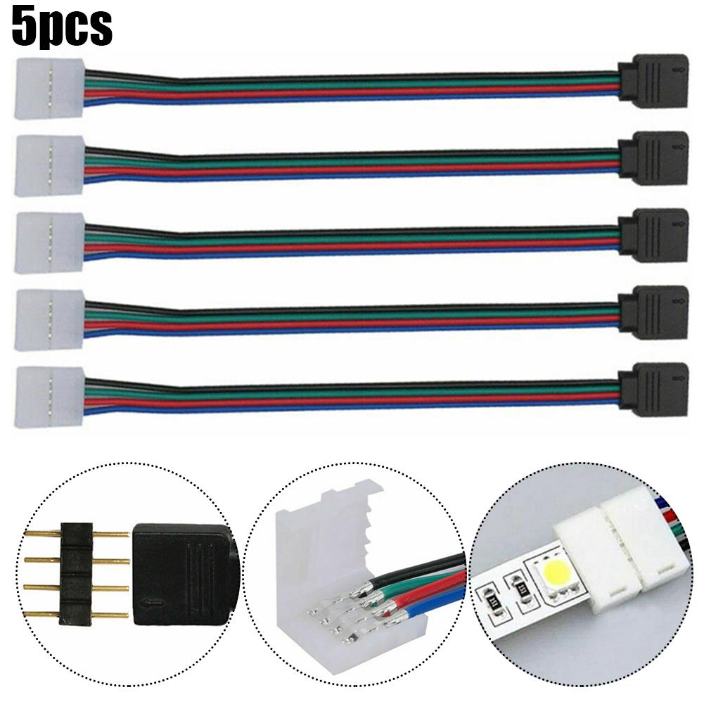Cable Connector Wiring Harness Male Female Connector Wire PVC Plastic RGB Strip Light 4PIN Combine Light Segments