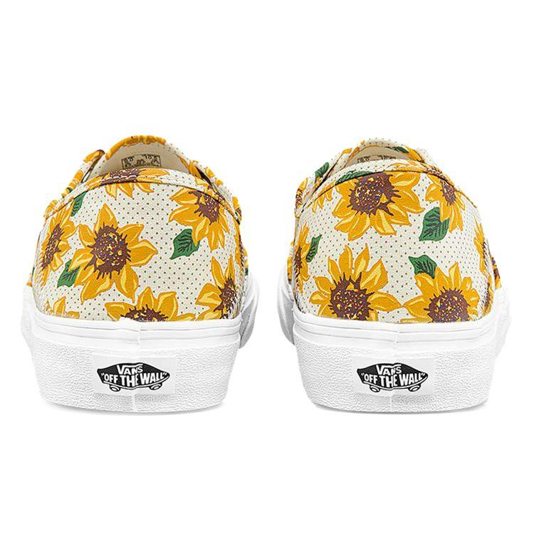 Vans Autentické Vintage Potisk Nízké Skate Boty Unisex Tenisky Žluté VN0A5HYP6SR
