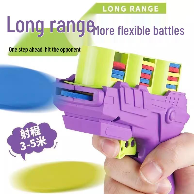 Creative Flying Saucer Soft Bullet Toy Gun for Kids - Parent-Child Outdoor Battle Game