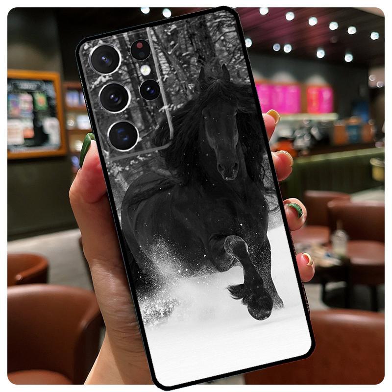 

Horse Animal Phone Case For Samsung Galaxy S25 Ultra S20 S21 S22 S23 S24 Ultra S9 S10 Plus S25 FE Cover Galaxy S23Ultra