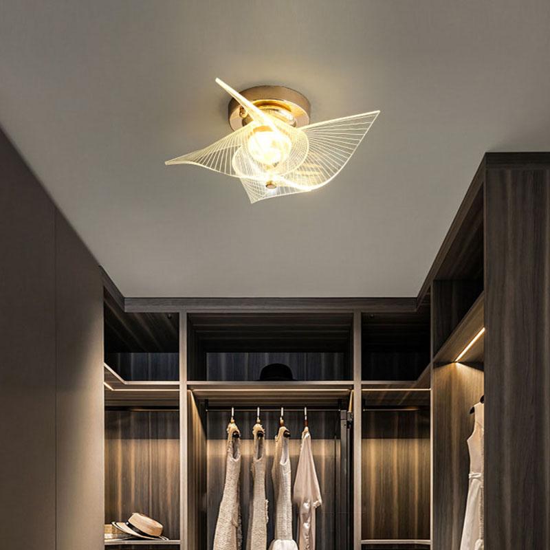 Crystal LED Ceiling Light Indoor Lighting Stairs Corridor Corridor Aisle Stairs Kitchen Dining Tables Decorative Ceiling Lamps