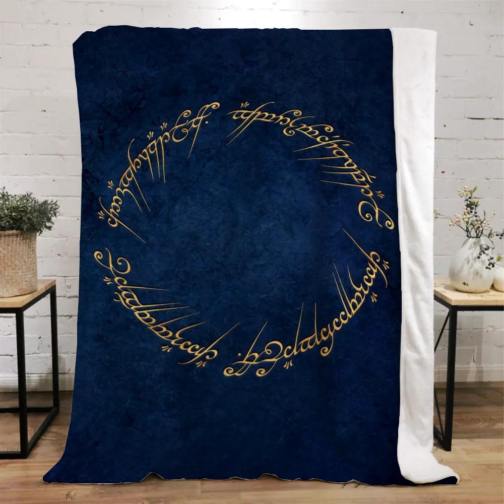 The Lord of the Rings Fleece Throw Blanket for Sofa Decoration Bed Blankets King Size Home Interior Knitted Plaid Luxury Bedding