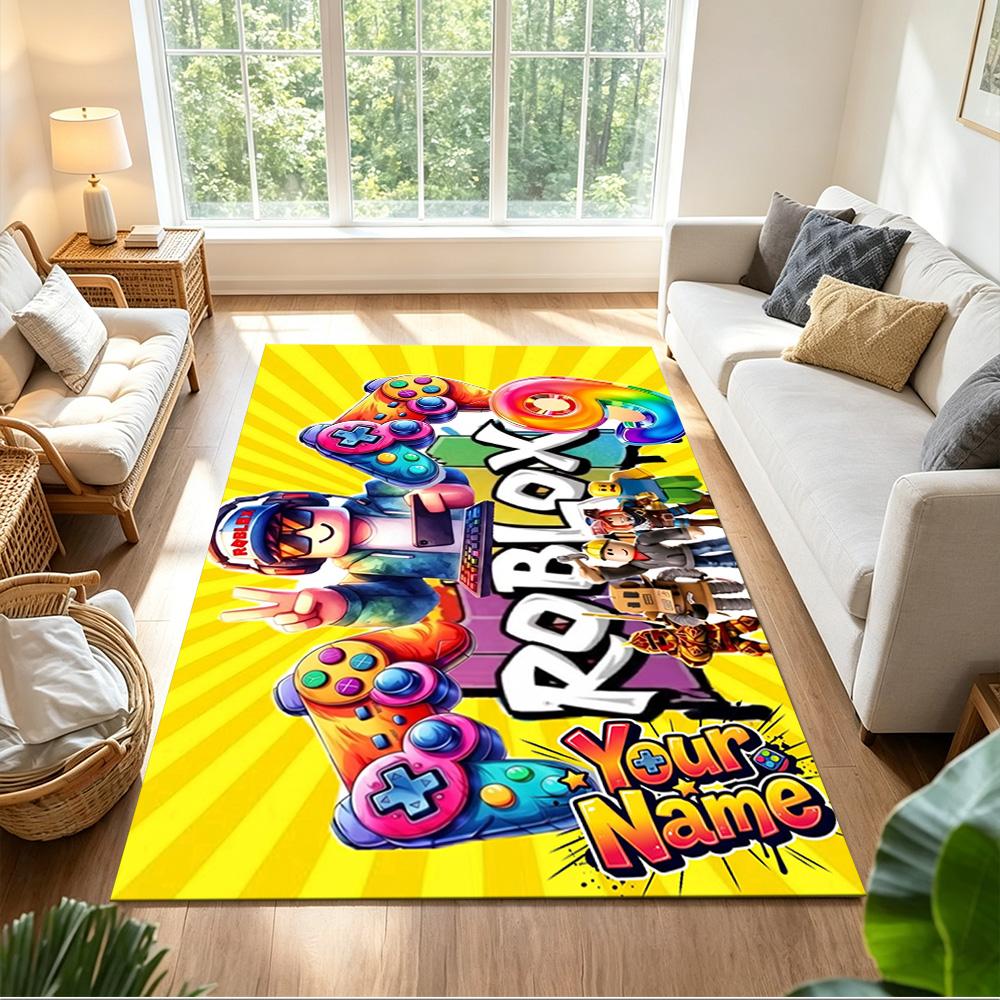 Roblox Customizable Name Floor Mat Design for Hallway Bedrooms Living Rooms Study room Antislip Carpet Office home decor Spiritual Gift