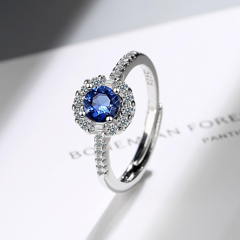 New  925 Sterling Silver Ring open Adjustable Fashion Exquisite Student Girlfriend Women Jewelry Accessories Wedding Party