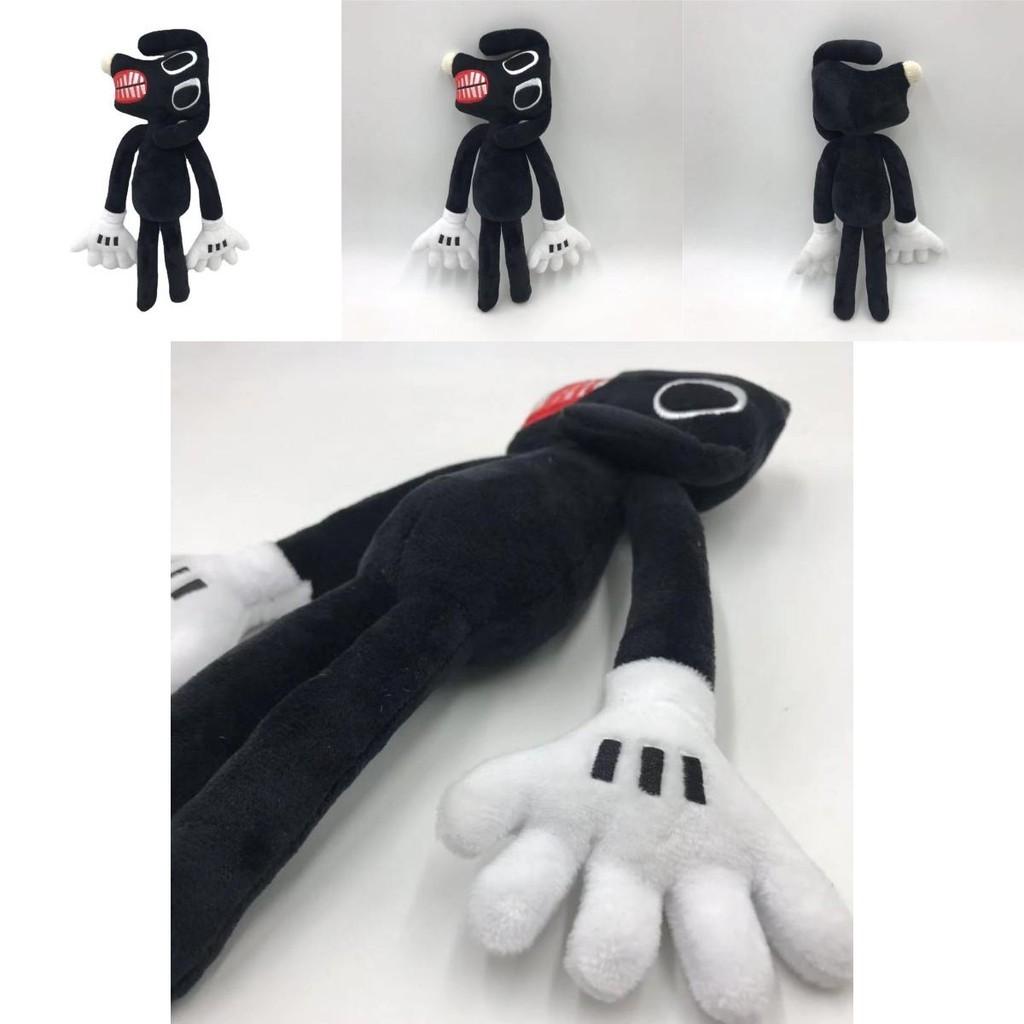 Siren Head Series Black Dog Plush Toy Crooked Neck Horror Stuffed Doll 30cm/11.8inch Height