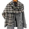 NINA SOLOR Versatile 100% Cashmere Plaid Scarf