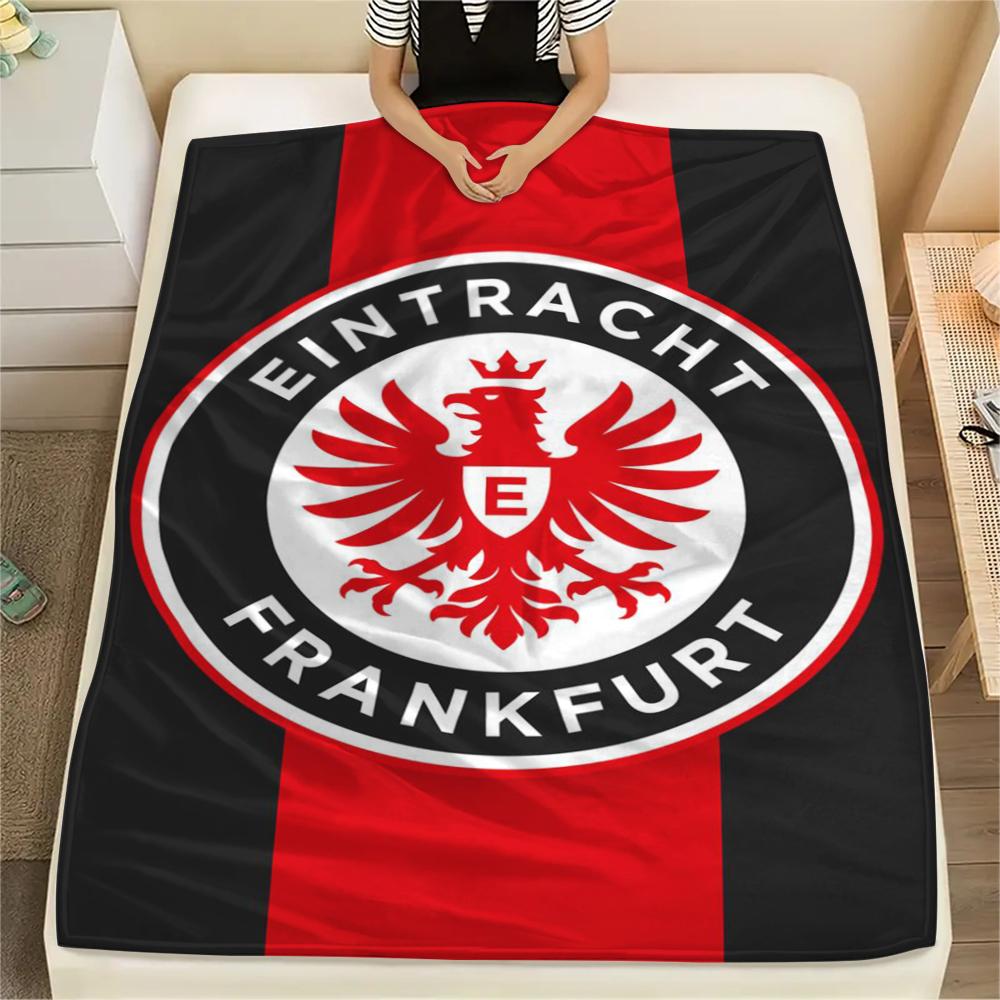 1pc Eintracht Frankfurt Print Flannel Blanket, High quality Comfortable for All Seasons, Home Decor, Warmth and Comfort, Perfect for Christmas Gifts37