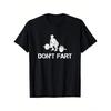 Dont Fart Weightlifting Graphic Tee Funny Gym Workout Fitness Cotton TShirt for Men Women