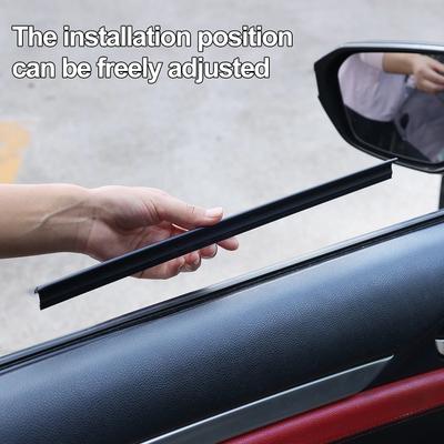 Universal Motors Side Window Wiper Water Mist Removal Silent Car Window Glass Wiper Rubber Strip Wiper for Both Sides of The Car