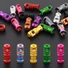 4lots Air Leakproof Bicycles Tire Caps Corrosions Resistant Stem Cover for Traveler Commuters Cyclists