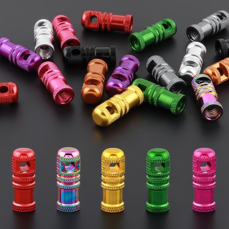 4lots Air Leakproof Bicycles Tire Caps Corrosions Resistant Stem Cover for Traveler Commuters Cyclists