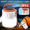 Portable Solar Camping Light LED Rechargeable 6-modes Remote Control Flashlight Outdoor Barbecue Tent Hanging Emergency Light