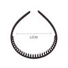 Broken Hair Morandi Solid Color Hair Band Non-slip Toothed Headband