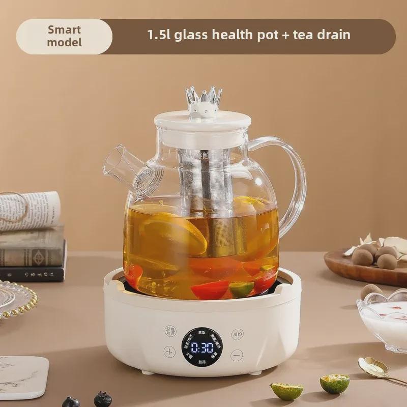 Multifunkční skleněná konvice na čaj: Kompaktní design pro domácnost nebo kancelář