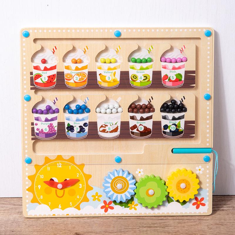 

Magnetic Mushroom Maze: Kids Pen Control Puzzle & Color Sorting Toy